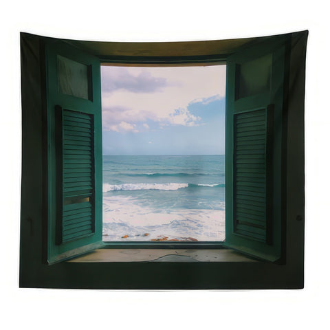 Tenture Murale Fenêtre sur la Mer