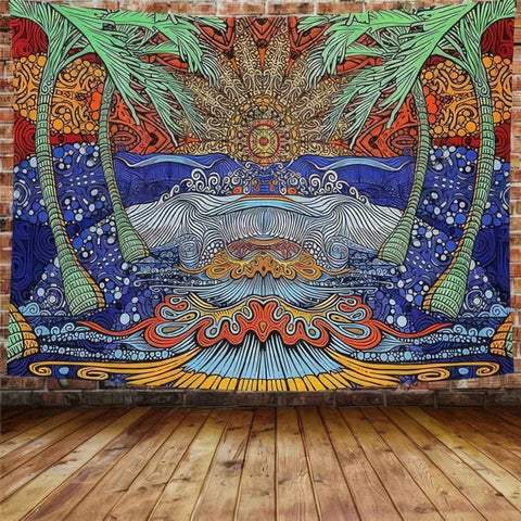 Tissu Mural Psychédélique