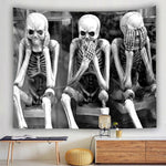 Tenture Murale Squelettes Humour