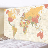 Tissu Mural Carte du Monde